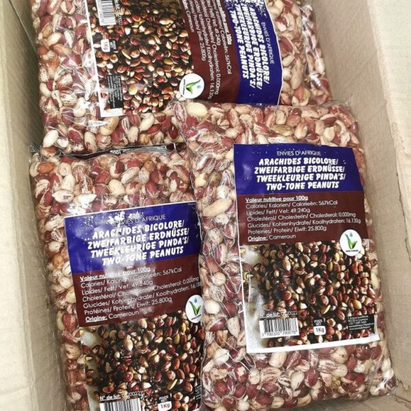 Arachide bicolore/Arachide crue/Arachide pour le ndolé 1kg X15pcs