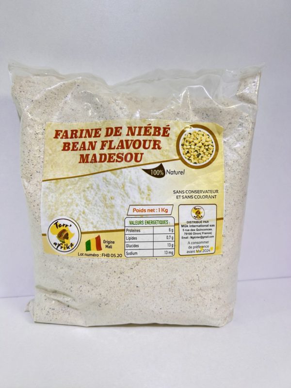 Farine de haricots niebe naturel 1kg