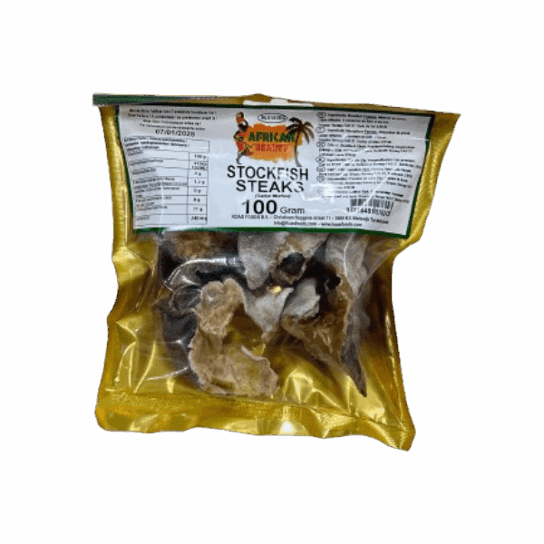 Morceaux de stockfish morue moukandjo 10x100Gr